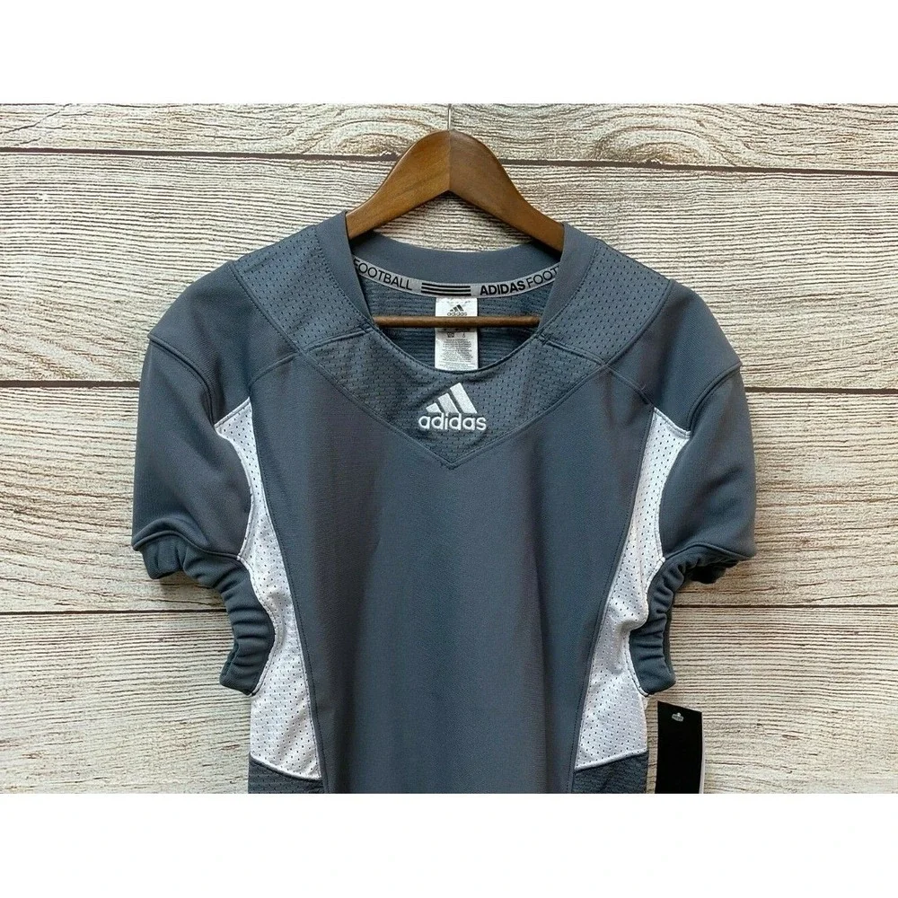 Adidas Techfit Football Shirt Mens Large Gray Football Compression New $80